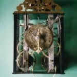 Uhrwerk einer Comtoise Uhr mit Gewichtsaufzug - Fotoaufnahme 18.06.2001
